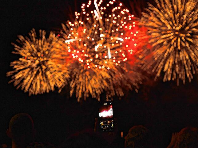 Bild 4: Bilder vom Feuerwerk beim Seehasenfest