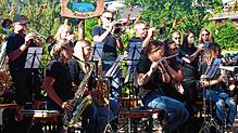 Beim Weiherfest der Hierholzer Landjugend spielte auch der Musikverein Urberg.