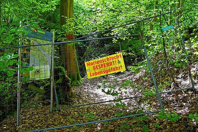 Bild 12: Wie läuft es sich von der Marienschlucht zum Burghof? Bilder einer Wanderung
