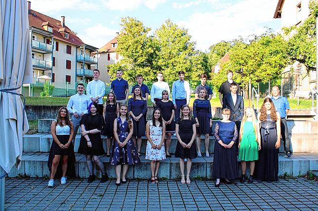 Die Abschlussklasse R10b der Christlichen Schule Hochrhein.