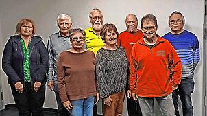 Im Vorstand engagiert sind (von links) Gabi Blessing, Ernst Blessing, Gabi Merz, Lorenz Wiehl, Jutta Brischke, Christian Fichter, Uli ...