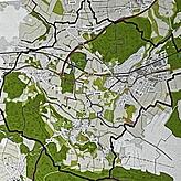 Die Karte zeigt die Gemarkungsfläche von Gottmadingen, die Urban Gramlich in Bietingen an die Wand projizierte. Die Verwaltung will auf ...