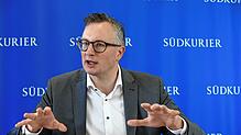 Andreas Schwarz, Vorsitzender der Landtagsfraktion der Grünen in Baden-Württemberg, im SÜDKURIER Medienhaus.