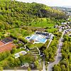 Das Gottmadinger Höhenfreibad auf einer Luftaufnahme von 2016. Ein Fehlalarm der Chlorgas-Warnanlage hat dort am Samstag, 15. Juli, die ...