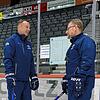 Das neue Gespann an der Schwenninger Bande: Co-Trainer Steffen Ziesche (links) und Chefcoach Christof Kreutzer.