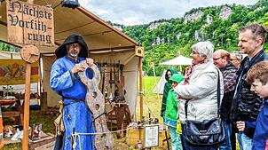 Der Mittelalter- und Handwerkermarkt soll am Wochenende, 6. und am 7. Juli wieder zu einem Höhepunkt in Beuron werden. Bild: ...