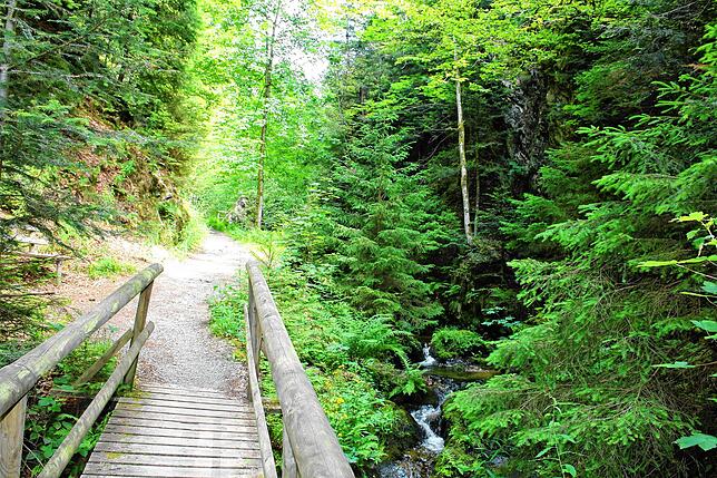 Beliebtes Wanderziel: die wildromantische Rabenschlucht im Ortsteil Höfle, die Teil des Lebküchlerweges ist.