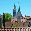 Ist er bald verbaut? Blick über die Dachlandschaft der Fischerhäuservorstadt auf die Überlinger Kirchtürme.