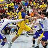 Geht entschlossen in die Aufstiegsrunde zur 2. Handball-Bundesliga: Fynn Beckmann, Rückraumspieler der HSG Konstanz (hier am Ball, im ...