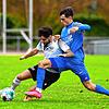 Schwerer Stand: Der Rheinfelder Alessandro Mastrangelo (links) wird vom Weiler Nemanja Radulovic gestört. Am Ende setzte es für die ...