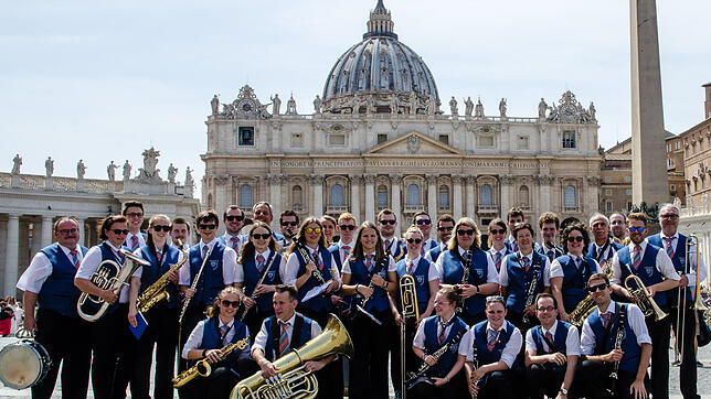 Ein einmaliges Erlebnis für die Donaueschinger Stadtkapelle: Zu Fronleichnam spielen die Musiker bei einer Messe im Petersdom mit. ...
