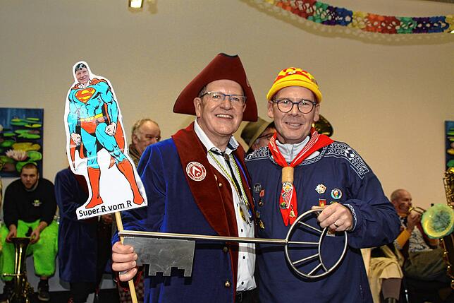 Zunftmeister Reinhard Traber und Bürgermeister Torsten Scigliano.