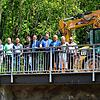 Eine Stärkung für die Gemeindeverbindung soll die neue Posthausbrücke werden: Dieter Fehrenbacher (von links), Roland Rießle, Steffen ...