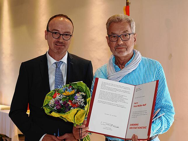 OB Uli Burchardt und Peter Müller-Neff.