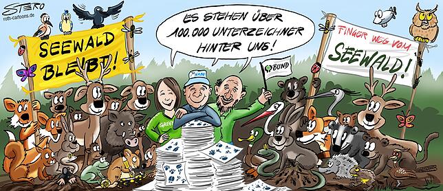 Bild 1: So bunt war das Jahr in Friedrichshafen: Ein Rückblick in Karikaturen
