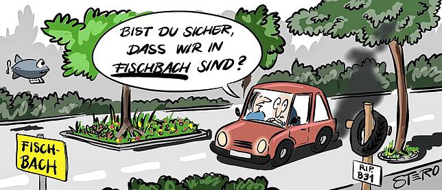 Bild 5: Die Karikatur der Woche: Wie weit weg ist noch zu nah dran?