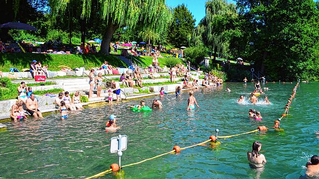 So schön könnte es ab dem 25. Mai vielleicht wieder aussehen, falls das Steißlinger Freibad, wie geplant, öffnen kann. Der Haken daran: ...