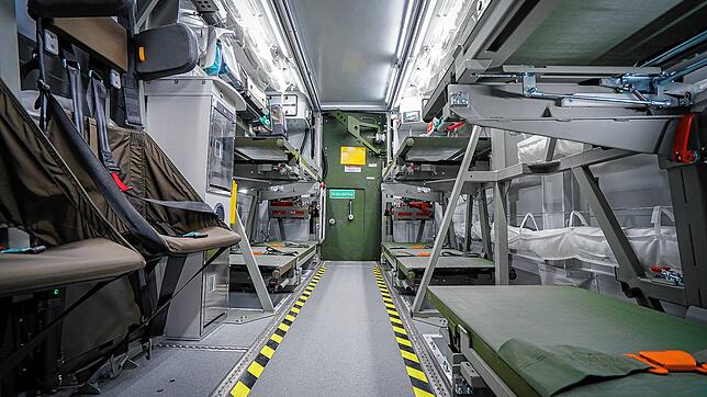 Im GVTC können Verletzte sicher transportiert und medizinisch versorgt werden.