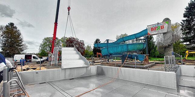 Passt: Die Rutsche ist sicher gelandet.