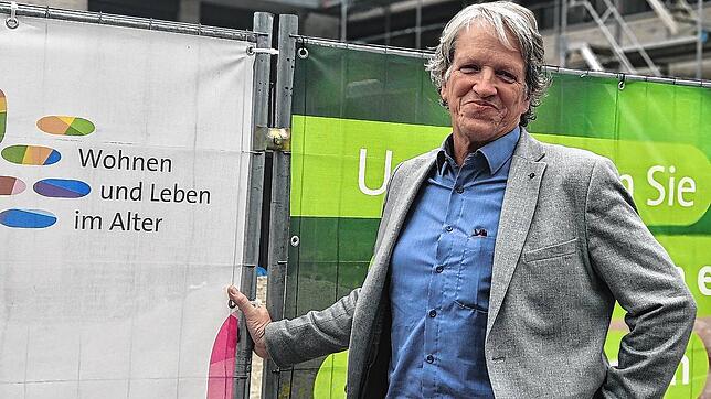 Heimleiter Markus Bonserio ist bereits voller Vorfreude, denn das Neubauprojekt befindet sich in den Endzügen.