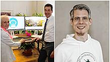 Ende Juni haben Hauptamtsleiterin Susanne Engesser (l.) und Oberbürgermeister Erik Pauly (li. Bild) den neuen Chatbot DonauQuelli ...