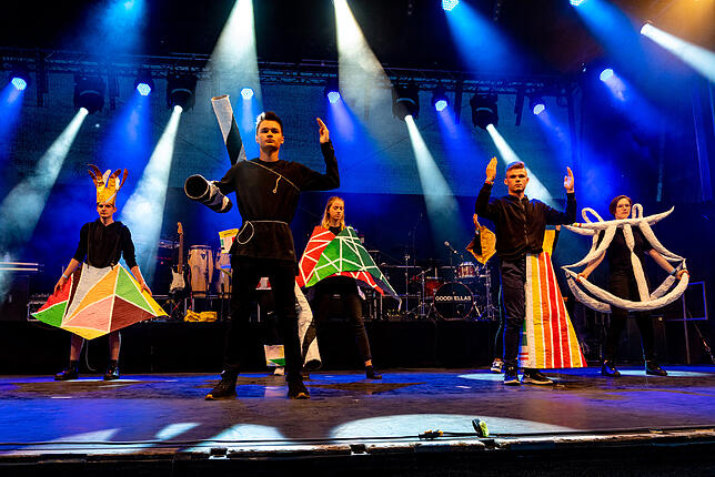 Kulturnacht Schwenningen.
Muslenplatz 100 Jahre Bauhaus