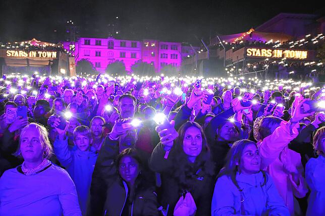 Lichtermeer auf dem Herrenacker.