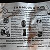 Zettel im Briefkasten: Ankündigung einer illegalen Straßensammlung im August 2020 in Wehr.