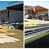 Der Geisinger Edeka wird abgerissen (links) und zeitgleich wird der Penny Markt umgebaut. Das macht den Lebensmittel-Einkauf in der ...