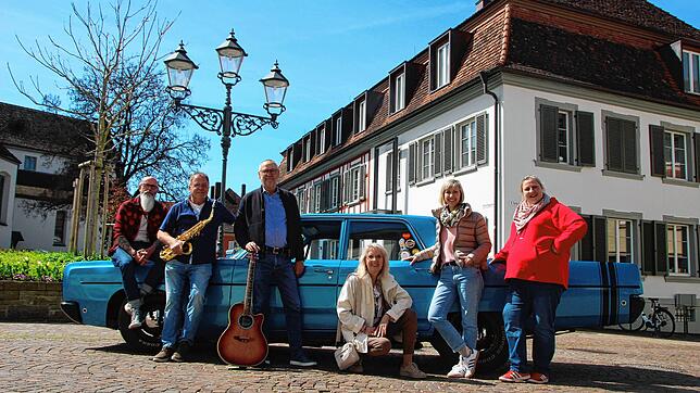 Freuen sich auf das Dixiefest am Sonntag, 4. Mai in der Markdorfer Innenstadt (von links): Daniel Kelbing (Frisör und ...