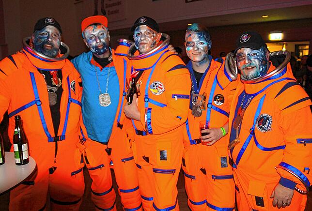 Bild 10: Mitreißende Guggenmusik bestimmte das 20- jährigen Jubiläum der „Brändbach Hupä“ in Bräunlingen.