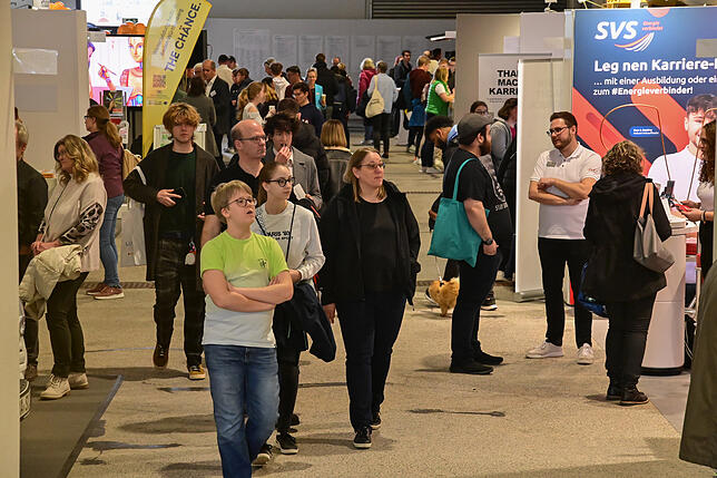 300 Aussteller sind auf der Jobmesse in VS-Schwenningen vertreten, die von 13. bis 15. März ihre Türen öffnet (Archivbild 2024).