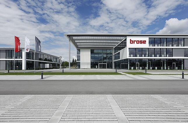 Das Brose-Verwaltungsgebäude in Bamberg.