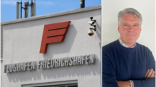 Das Logo des Flughafens Friedrichshafen (Archivbild). Der Bodensee-Airport hat ab sofort einen neuen Geschäftsführer: Detlef Schäfer.