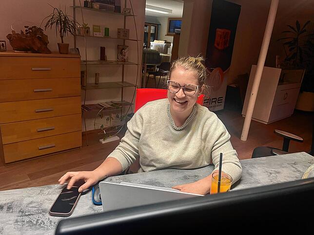 Anna-Maria Binninger hofft, im nächsten Jahr eine dritte Maschine anzuschaffen.