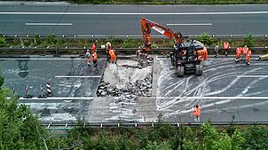 Nach Abschluss der Reparaturarbeiten konnte die A5 in Südhessen wieder freigegeben werden.
