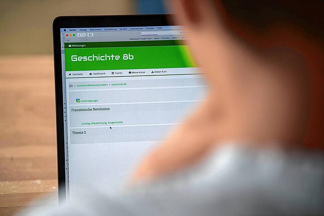 So sieht die Lernplattform Moodle aus, wenn sie geht. Das war nach den Weihnachtsferien aber leider nicht der Fall.