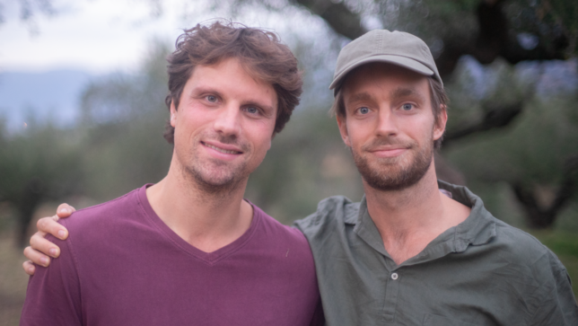 Otto Brandstetter und David Stumpp während ihres gemeinsamen Griechenlandaufenthalts (von links).