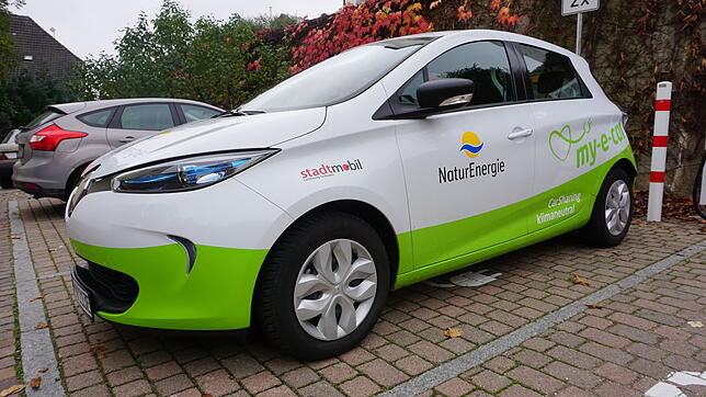 Mit einem vergleichbaren Elektroauto könnte die Initiative in das Projekt Carsharing starten.
