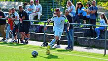 Wichtiger Punkt: Kapitän Gabriel Dittmar &ndash; hier ein Archivbild &ndash; traf per Strafstoß zum 1:1-Endstand und dem somit ...