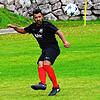 Locker am Elfmeterpunkt: Zwei Mal blieb Ali Kassem im Duell mit Torhüter Martin Villinger eiskalt und sicherte Bosporus FC Friedlingen ...