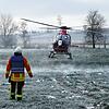 Ein Rettungshubschrauber war bei dem Unfall vor Ort.