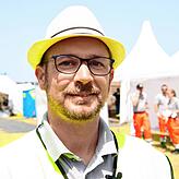 Daniel Ganther, ehrenamtlicher Einsatzleiter der Johanniter auf dem Southside-Festival.