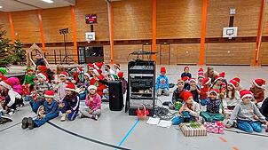 Die Klassen eins und zwei inszenieren ein zauberhaftes Musical in der Sporthalle. Bild: Schulzentrum