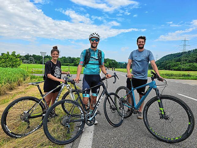 Bild 1: Bilder von 20. Slow-up am Hochrhein
