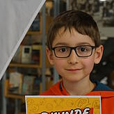 Noah Hoher (9) hat 15 Bücher gelesen. Sein liebstes Buch war „Die geheime Drachenschule“.