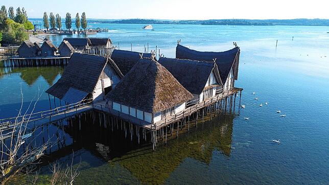 Das Pfahlbaumuseum in Unteruhldingen am Bodensee.