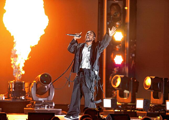 Kendrick Lamar bei der Verleihung der 60. Grammy Awards im Madison Square Garden 2018.