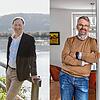 Das Jahr 2023 wurde in Waldshut-Tiengen vor allem von der OB-Wahl geprägt. Auf diesem Bild die beiden Bewerber Philipp Frank und Martin ...