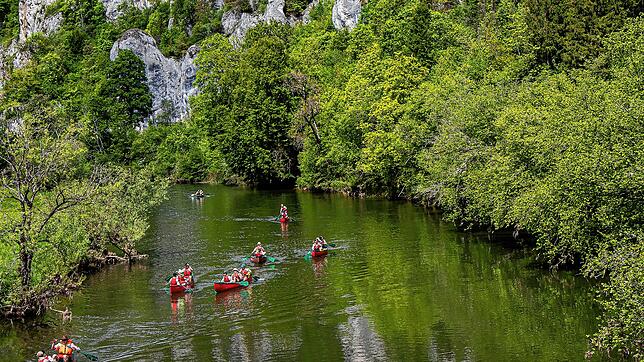 Das Paddeln auf der Donau durch das wildromantische Donautal gehört für viele Naturfreunde zu den Höhepunkten des Sommers.